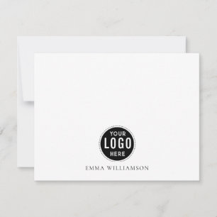 Simple Minimalist Logo Name  Card