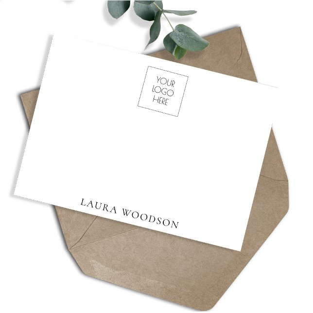 Simple Minimalist Logo Name  Card (Creator Uploaded)