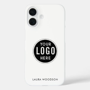 Simple Minimalist Logo Name  iPhone 16 Case