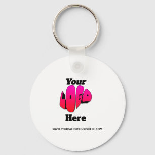 Simple Minimalist Logo Promotional Business Key Ring