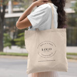 Simple Minimalist Logo Promotional Business Swag Tote Bag<br><div class="desc">Make a lasting impression at your next tradeshow with the Simple Custom Company Logo Tradeshow Swag Tote Bag. This versatile and practical tote bag is the perfect promotional item to showcase your brand and make a statement. Customise this tote bag with your company logo and website, allowing attendees to easily...</div>