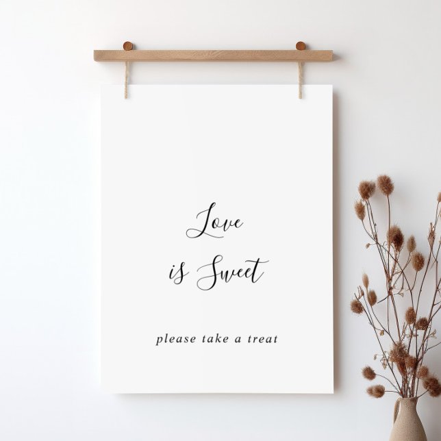Simple Minimalist Love Is Sweet Sign (Creator Uploaded)