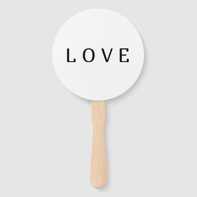 Simple minimalist love Set of Fans (Front)
