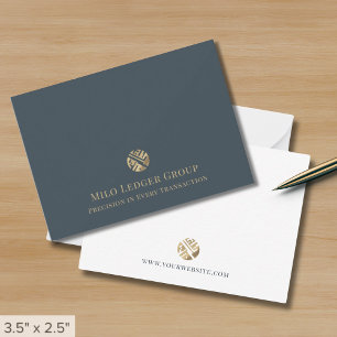 Simple Minimalist Luxury Logo  Card