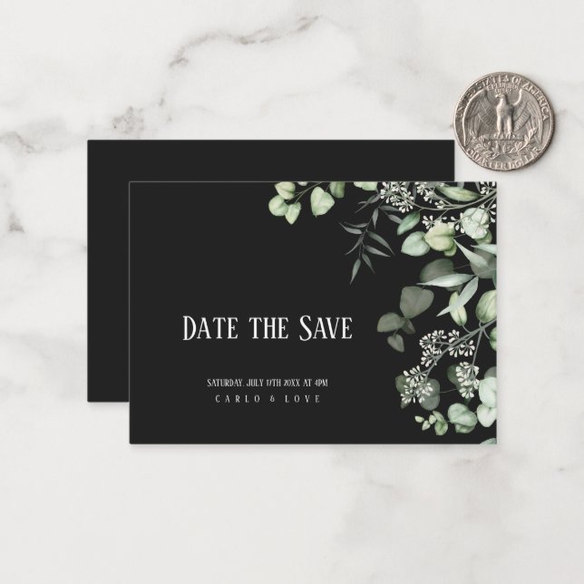 Simple Minimalist Mint Green Wedding Welcome  Card (Front/Back In Situ)