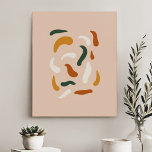 Simple Minimalist Modern Abstract Shapes And Blobs Faux Canvas Print<br><div class="desc">Simple Minimalist Modern Abstract Shapes And Blobs Faux Canvas Print</div>