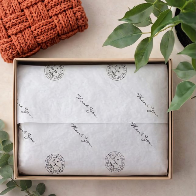 Simple Minimalist Modern Black And White  Tissue Paper (Creator Uploaded)