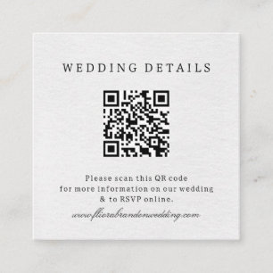 Simple Minimalist Modern Eucalyptus Olive Wedding Enclosure Card