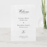 Simple Minimalist Modern Eucalyptus Olive Wedding Program<br><div class="desc">Simple Minimalist Black and White Modern folded wedding program with eucalyptus leaves and olives. Please find more matching designs and variations from my "blissweddingpaperie" store. And feel free to contact me for further customisation or matching items.</div>