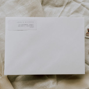 Simple Minimalist Modern Guest Address Labels