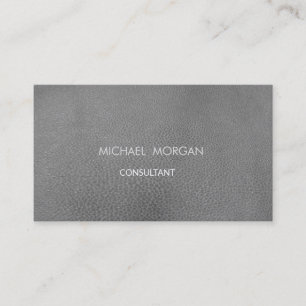 Simple Minimalist  Modern Leather Look Business Card