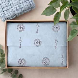 Simple Minimalist Modern Light Blue Tissue Paper