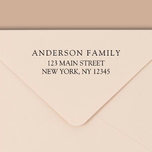 Simple Minimalist Modern Return Address Self-inking Stamp