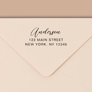 Simple Minimalist Modern Return Address Self-inking Stamp