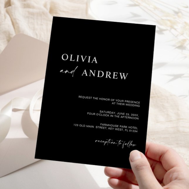 Simple Minimalist & Modern | Wedding Invitation (Creator Uploaded)