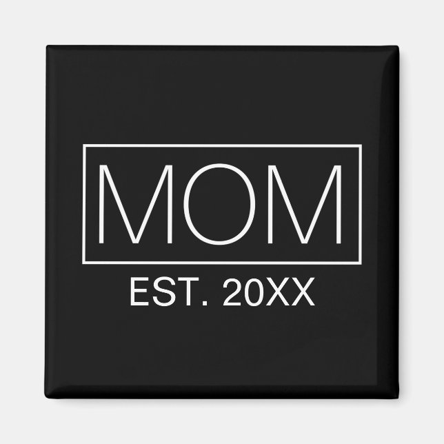 Simple Minimalist Mom Typography | Magnet (Front)
