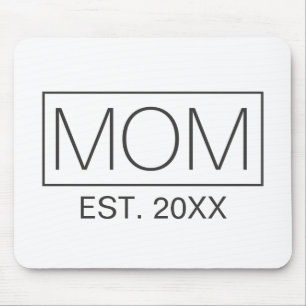 Simple Minimalist Mum Typography   Mouse Pad