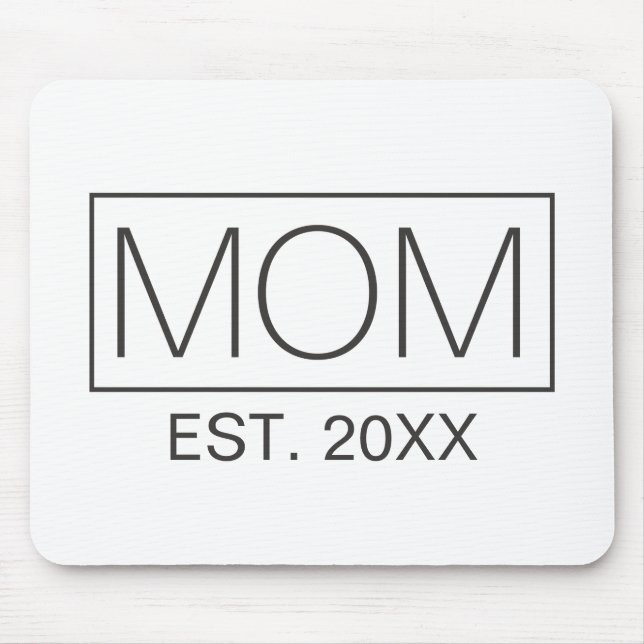 Simple Minimalist Mum Typography | Mouse Pad (Front)