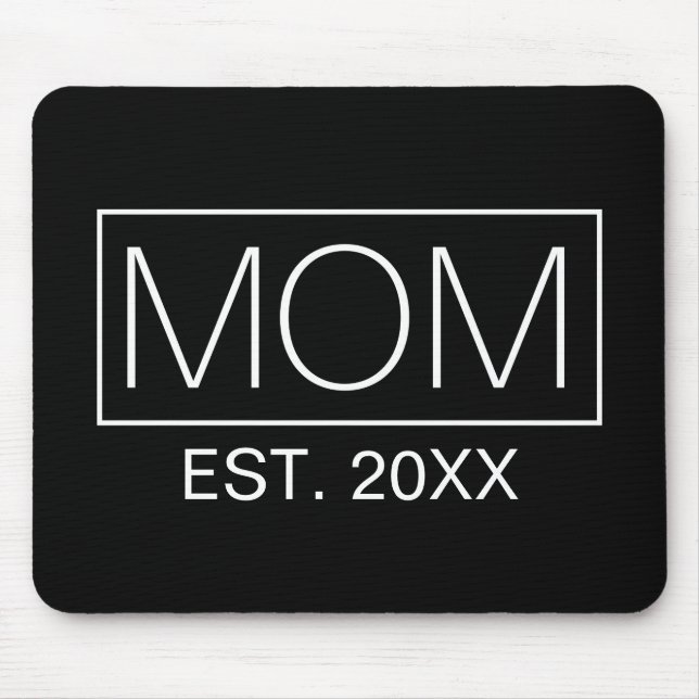 Simple Minimalist Mum Typography | Mouse Pad (Front)