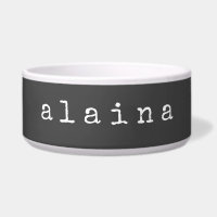 Simple Minimalist Name Design in Black Custom