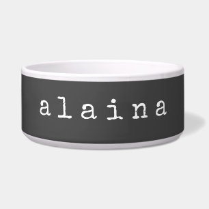 Simple Minimalist Name Design in Black Custom