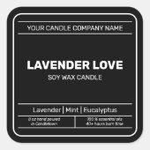 Simple Minimalist Packaging Candle Cosmetics Label (Front)