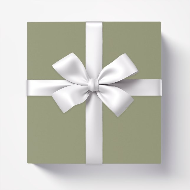 Simple minimalist pastel sage wrapping paper (Creator Uploaded)