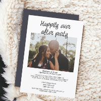 Simple minimalist photo after wedding party