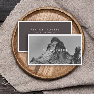 Simple Minimalist Photographer Professional  Business Card