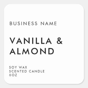 Simple Minimalist Product Label