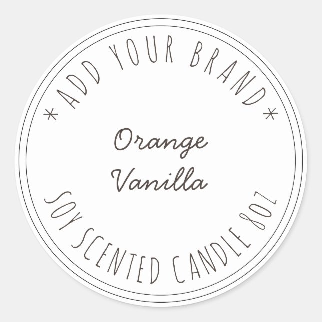 Simple Minimalist Product Label (Front)