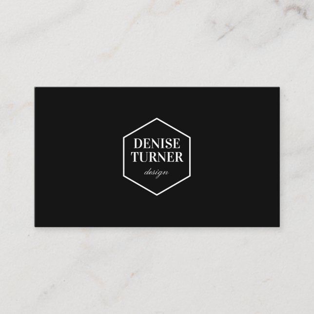 Simple Minimalist Professional Business Card (Front)