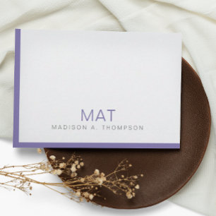 Simple Minimalist Purple Lavender Professional Card