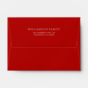 Simple Minimalist Return Addressed Custom Envelope