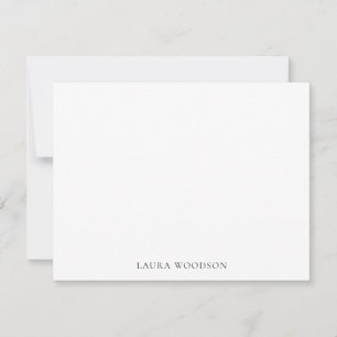Simple Minimalist Round Logo Name  Card