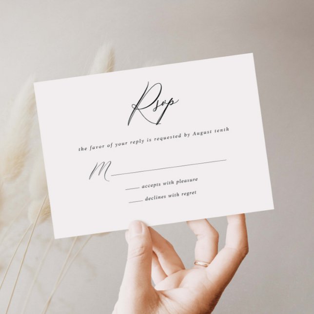 Simple minimalist RSVP Reply Card (Creator Uploaded)