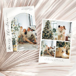 Simple Minimalist Script Merry Christmas Photo Holiday Card<br><div class="desc">Simple Minimalist Script Merry Christmas Photo Holiday Card</div>