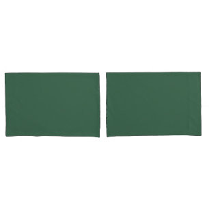 Simple Minimalist Solid Colour Dark Green Pillowcase