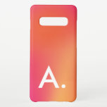 Simple Minimalist Summer Gelato Colours Initial  Samsung Galaxy Case<br><div class="desc">Simple Minimalist Summer Gelato Colours Initial Samsung Galaxy S10  Case</div>