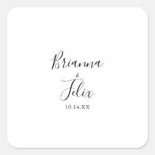 Simple Minimalist Wedding Envelope Seals