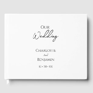 Simple Minimalist Wedding Guest Book