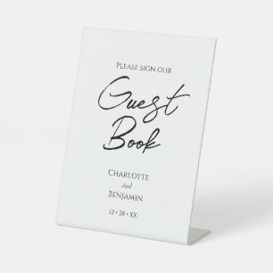 Simple Minimalist Wedding Guest Book Sign