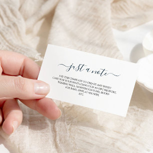 Simple Minimalist Wedding Insert Enclosure Card