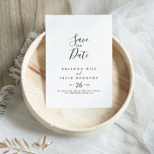 Simple Minimalist Wedding Save The Date