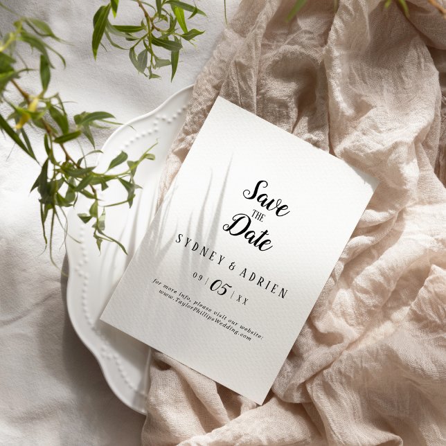 Simple Minimalist Wedding Save The Date (Creator Uploaded)