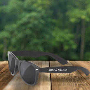 Simple Minimalist Wedding Typography Minimal  Sunglasses
