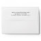 Simple Minimalist White Return Address Envelope