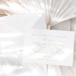 Simple Minimalist White Wedding Thank You Card<br><div class="desc">Design features an handwritten font and modern minimalist design. Designed to coordinate with for the «Natural Glam» Wedding Invitation Collection. To change details, click «Personalise». To move the text or change the size, font, or colour, click «Click to customise further» It. View the collection link on this page to see...</div>