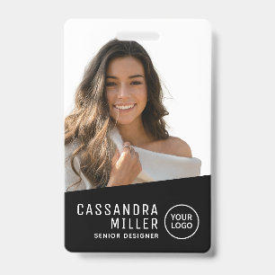 Simple Minimalist Your Logo Company ID Badge
