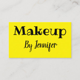 simple minimalistic custom logo white makeup  business card